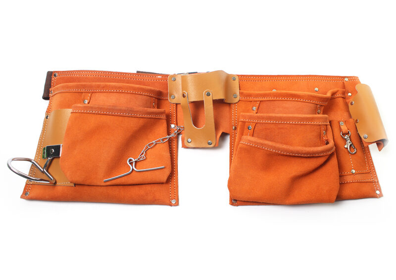 MADER 47331 - Cinturón para Herramienta, 2 Bolsas, 10 Particiones - SAURIUM®