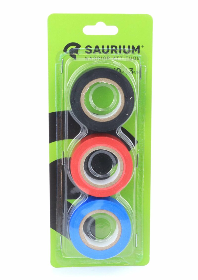 MADER 47549 - Cinta Aislante, Surtido, 19mmx10m, 3Un - SAURIUM® - Imagen 4