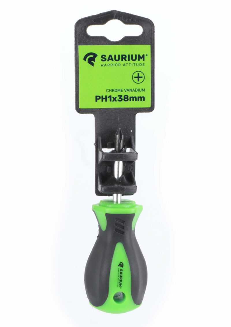 MADER 47619 - Destornillador Philips, PH1x38mm, Punta Magnética, Chrome Vanadium - SAURIUM® - Imagen 3