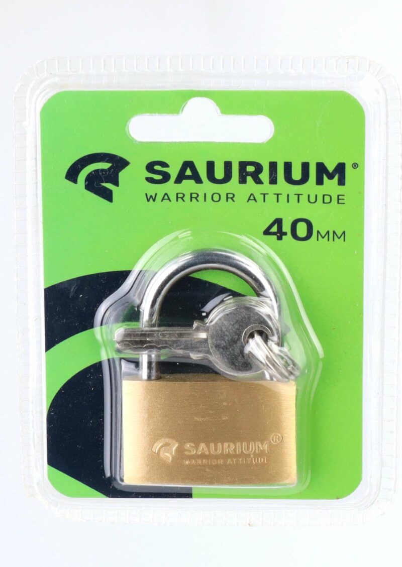 MADER 47660 - Candado, Latón, 40mm, con Llave - SAURIUM® - Imagen 2