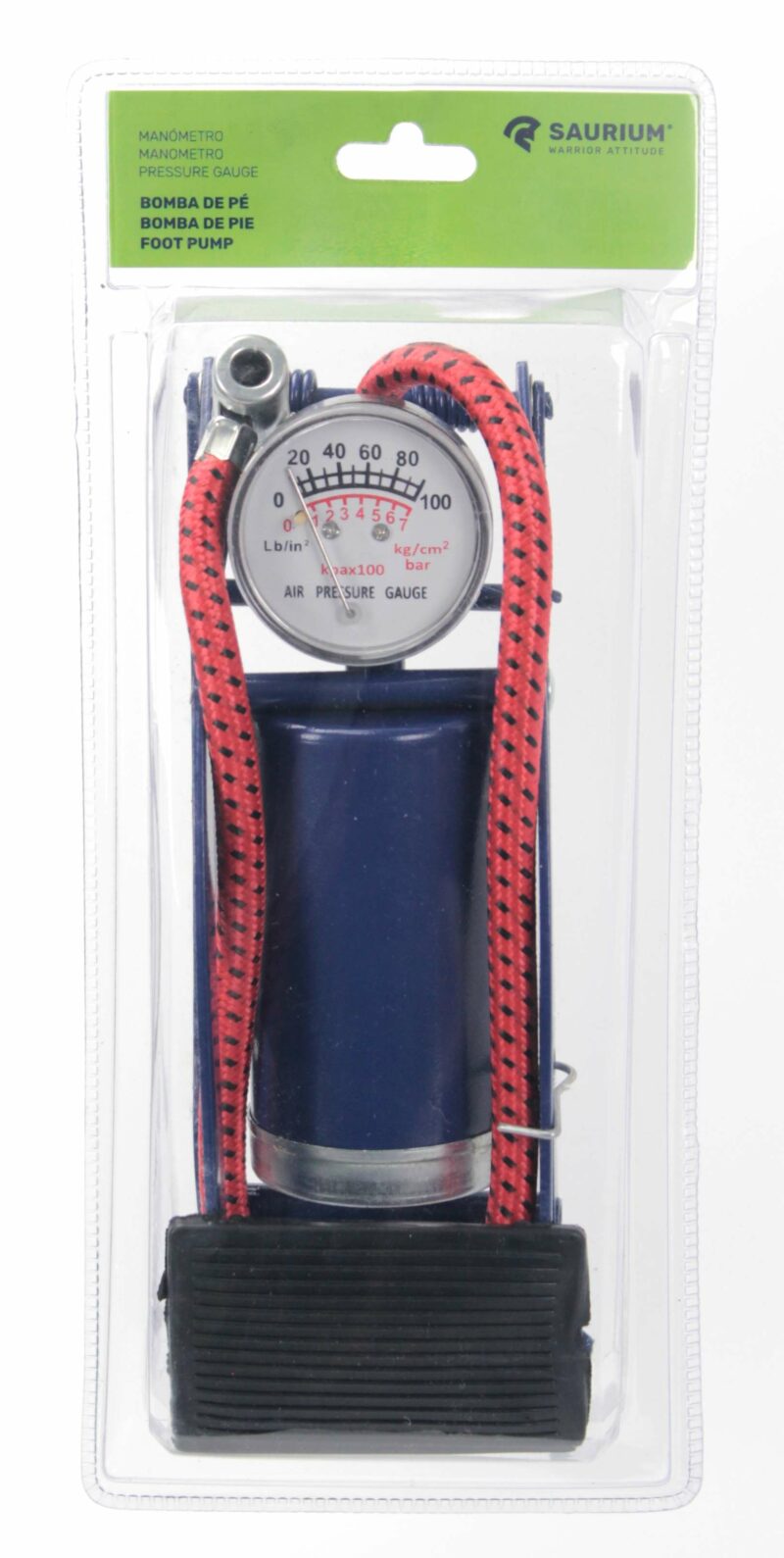 MADER 47860 - Bomba de Pie, con Manometro - SAURIUM® - Imagen 6