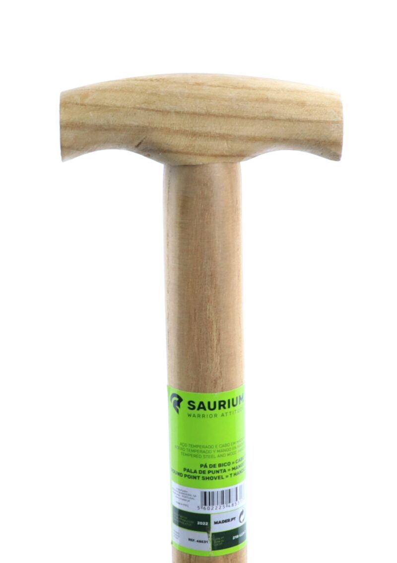 MADER 48531 - Pala de Punta, Acero Temperado, Mango de Madera T - SAURIUM® - Imagen 2