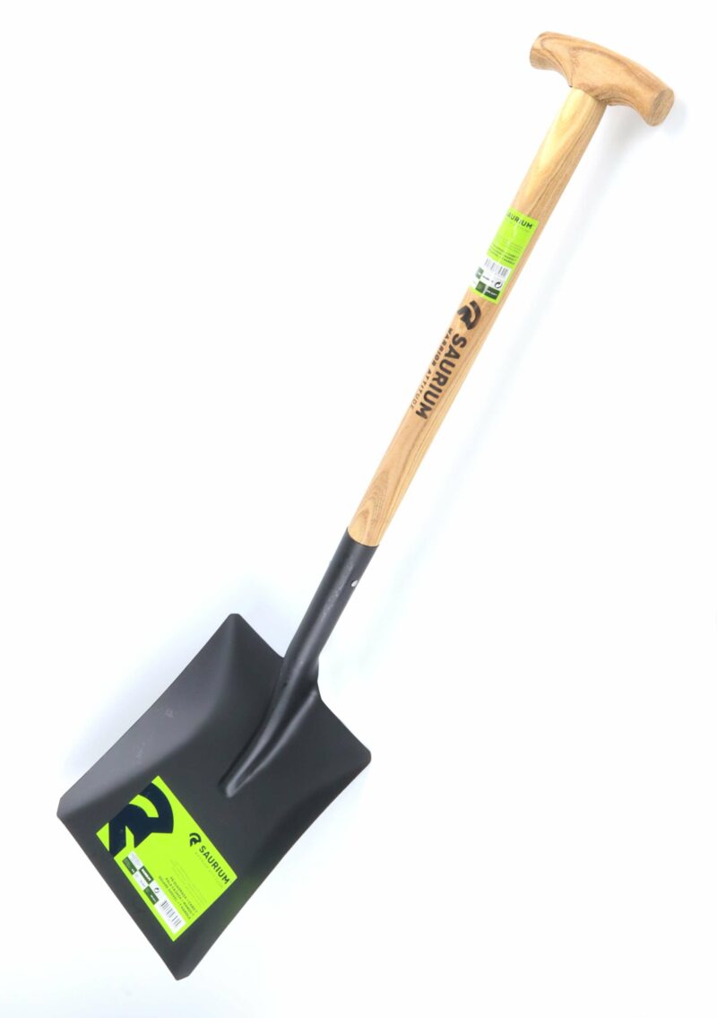 MADER 48532 - Pala Cajada, Acero Temperado, Mango de Madera T - SAURIUM®