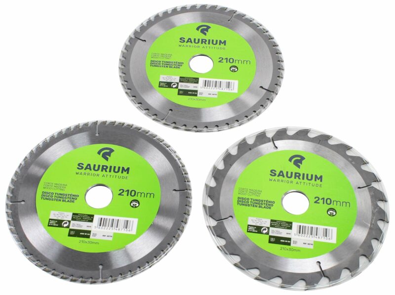 MADER 48710 - Disco Tungsteno, 210mm, 3un, Maleta - SAURIUM®