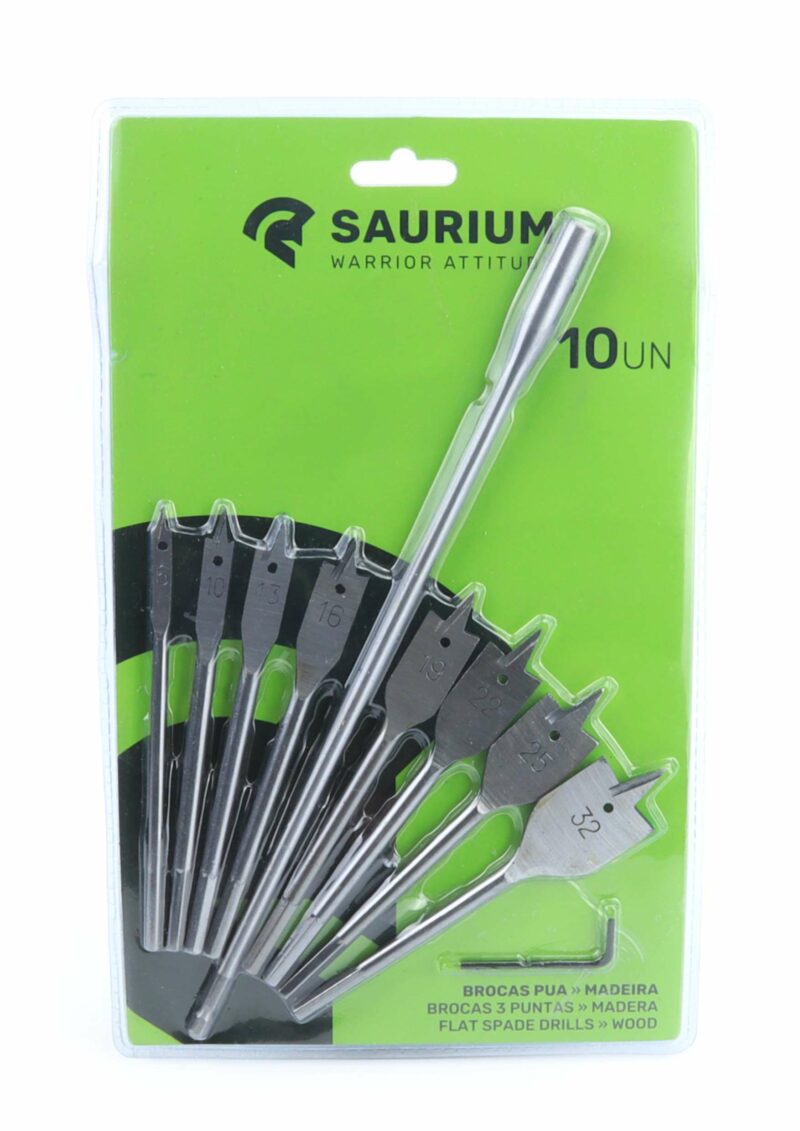 MADER 48723 - Brocas 3 Puntas, 10un - SAURIUM® - Imagen 2
