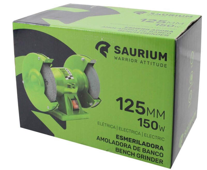 MADER 48800 - Amoladora de Banco, 150W, 125mm - SAURIUM® - Imagen 2