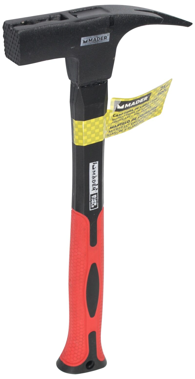 MADER 50714 - Martilho Encofrador, Mango Fibra Vidrio, TPR, 600g, 29mm - Imagen 6