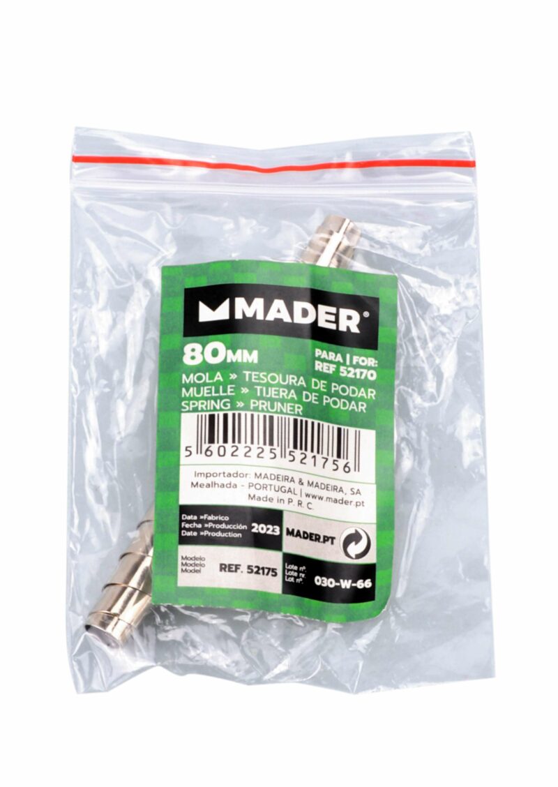 MADER 52175 - Muelle, para Tijeras de Podar 10" - 80mm - Imagen 3