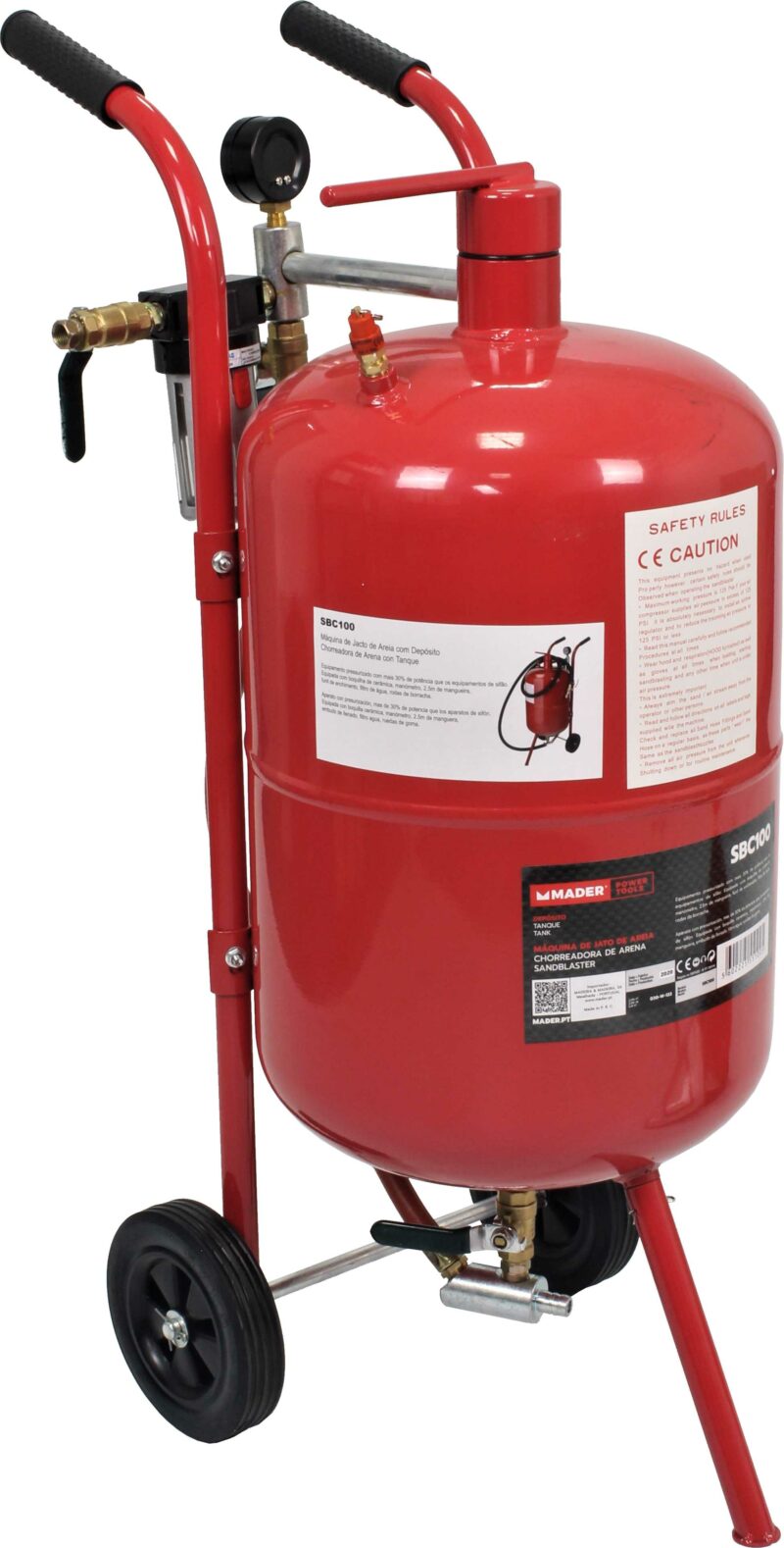 MADER 55100 - Chorreadora de Arena, con Tanque, 37L