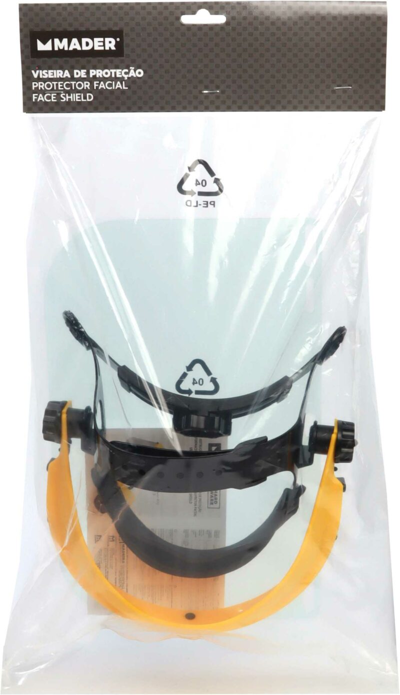MADER 57677 - Protector Facial, Acrílico, Amarillo, Polybag - Imagen 4