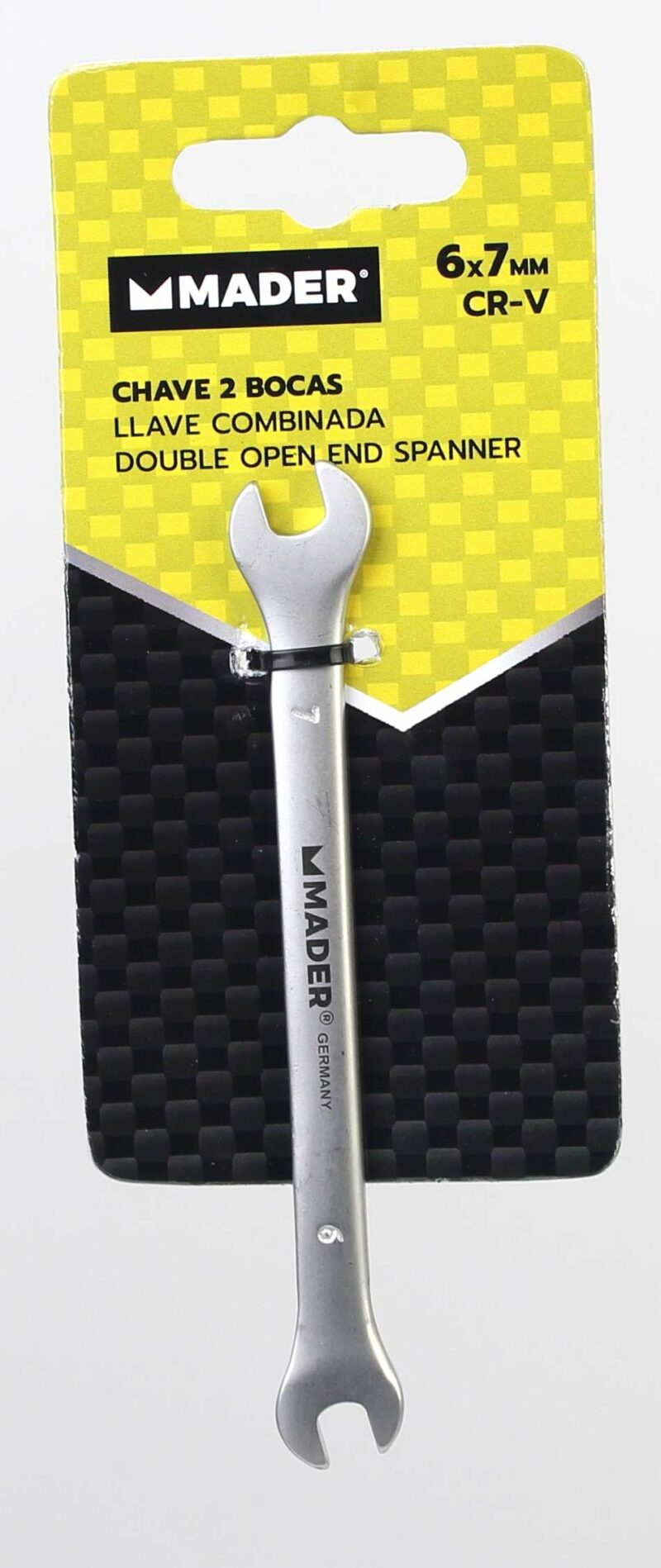 MADER 57862 - Llave 2 Bocas, CRV, 6x7mm - Imagen 3