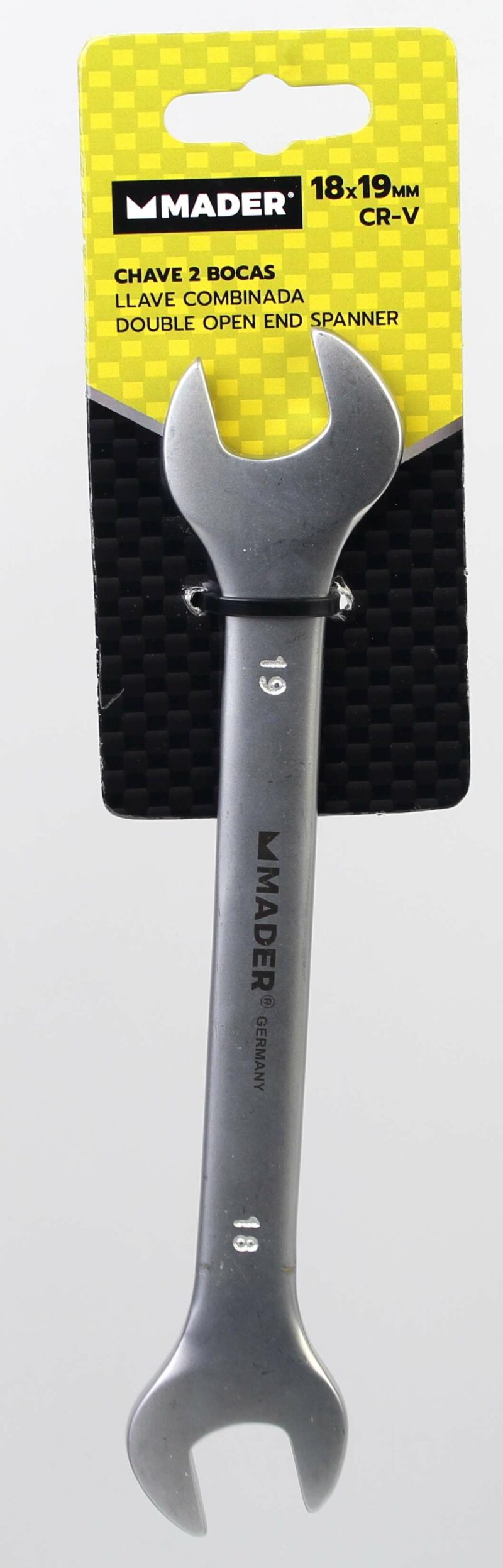 MADER 57876 - Llave 2 Bocas, CRV, 18x19mm - Imagen 3