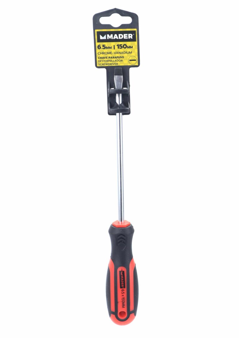 MADER 59472 - Destornillador, Plana, CRV, SL6.5, 150mm - Imagen 3