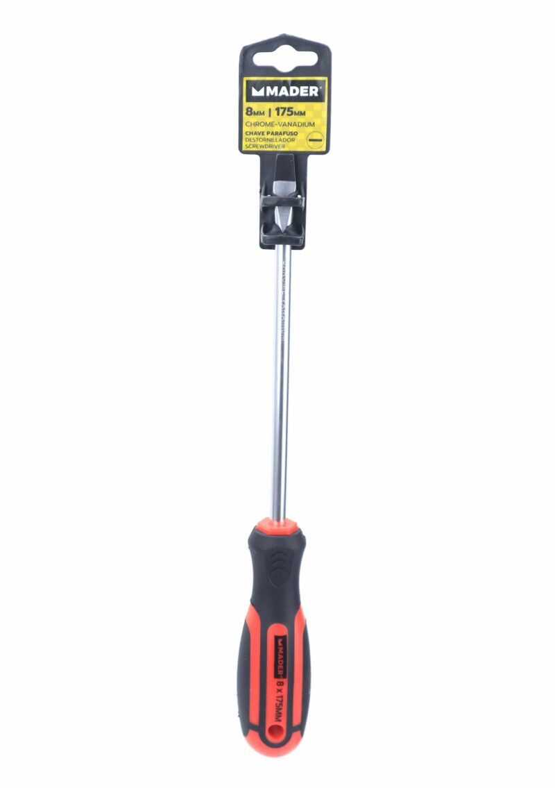 MADER 59473 - Destornillador, Plana, CRV, SL8, 175mm - Imagen 3