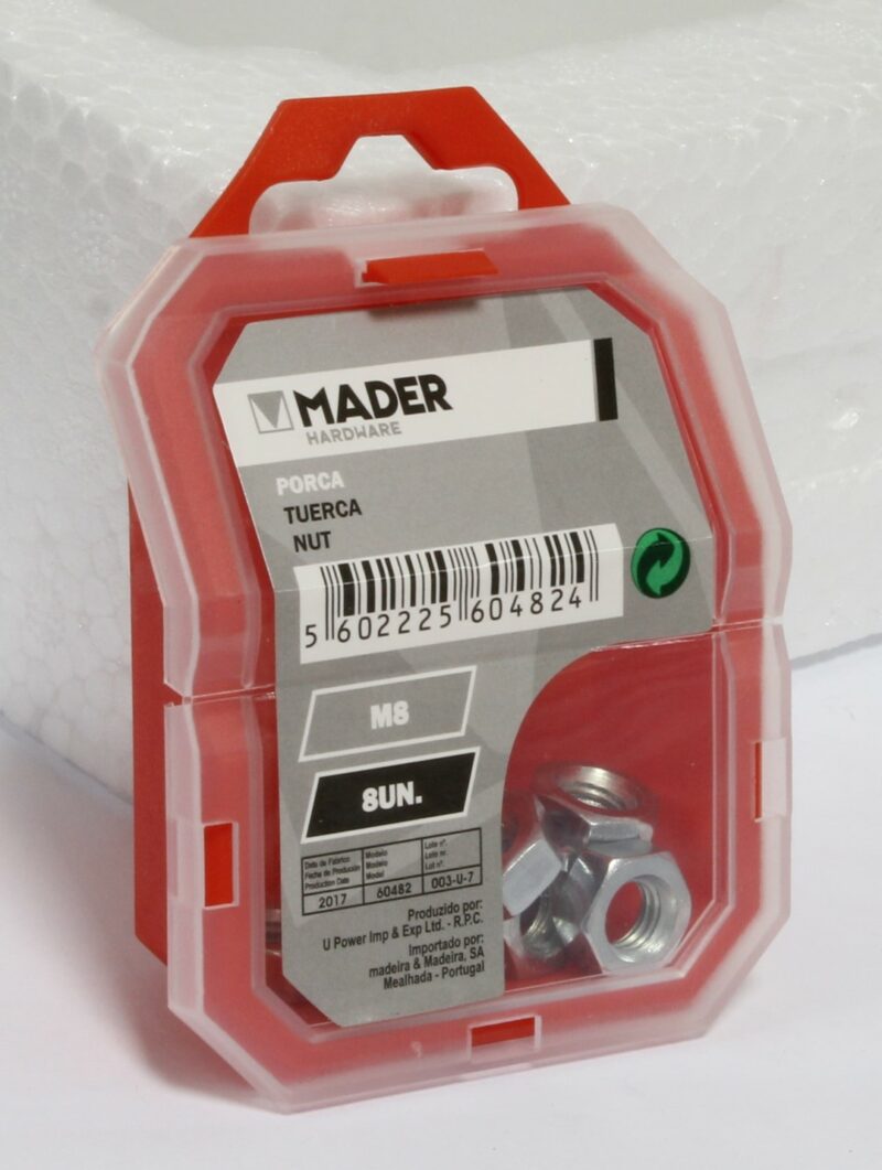 MADER 60482 - Tuerca M8, 8Un