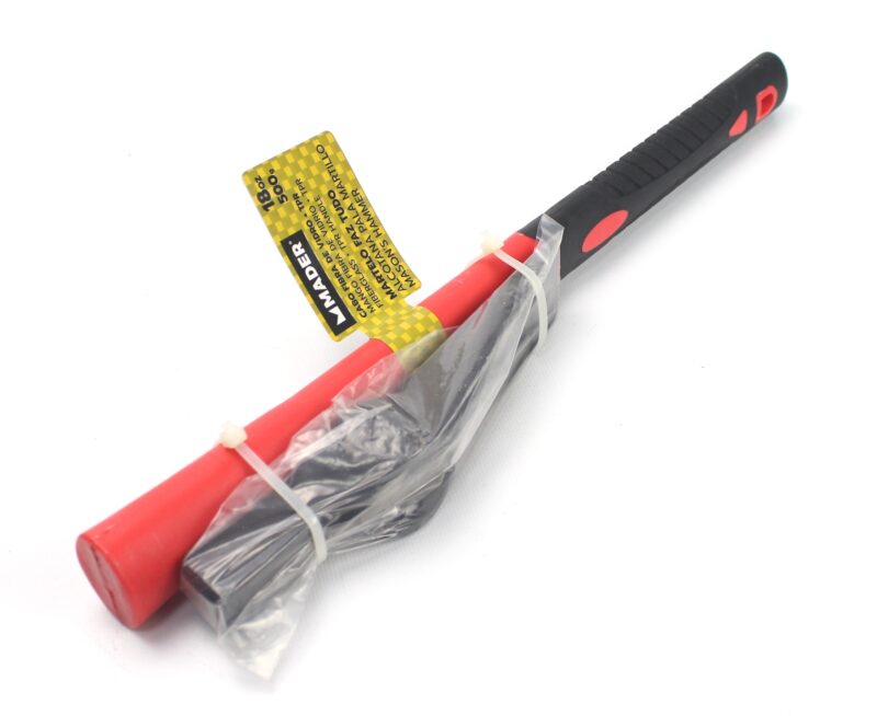 MADER 61033 - Alcotana Pala Martillo, Mango Fibra de Vidrio, 500g - Imagen 4