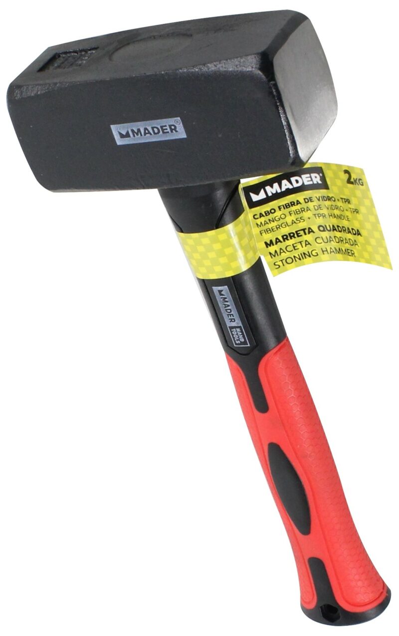 MADER 61050 - Maceta, Cuadrada, Mango Fibra Vidrio, 2Kg - Imagen 4