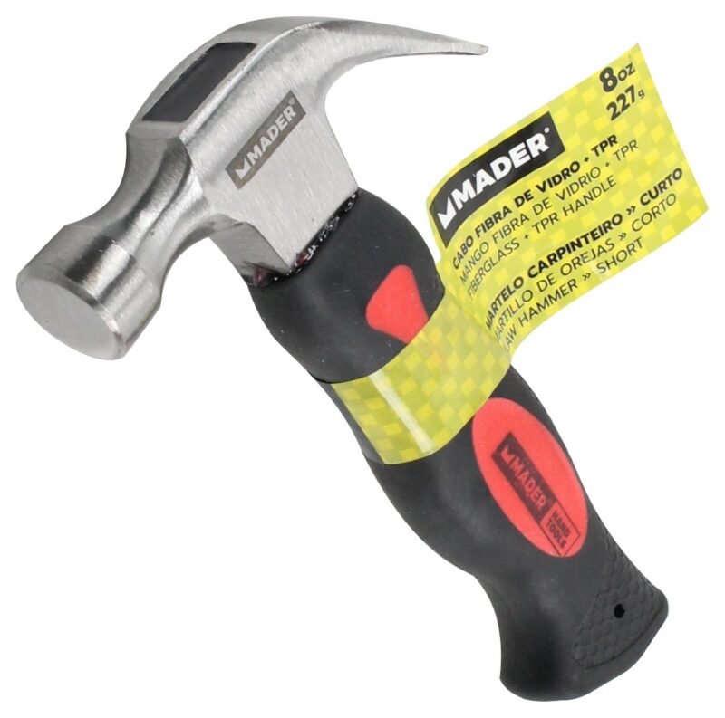 MADER 61056 - Martillo de Orejas, Corto, 8oz, 227g, TPR - Imagen 4