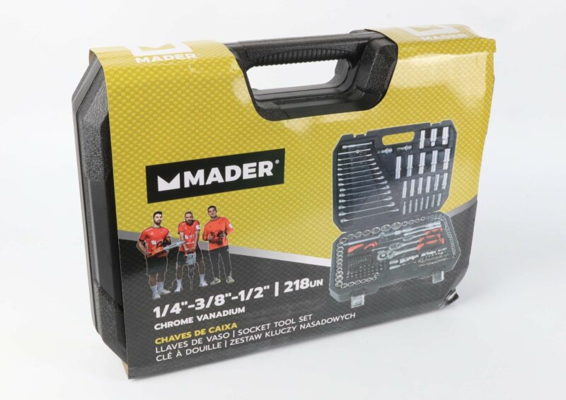 MADER 61143 - Llaves de Vaso, 1/4" - 3/8" - 1/2", 218un, CRV - Imagen 3