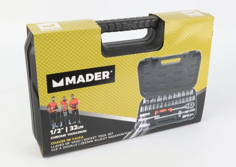 MADER 61144 - Llaves de Vaso, CRV, 1/2", 32Un - Imagen 3