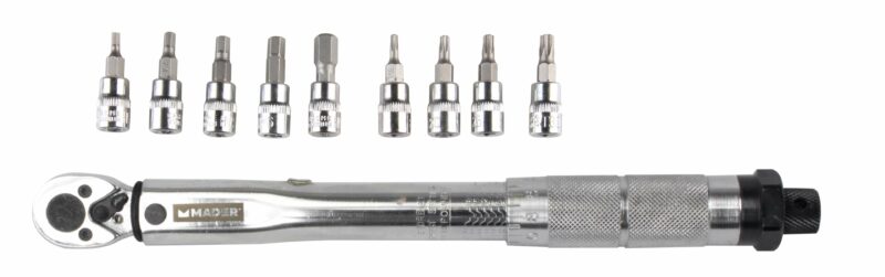 MADER 61165 - Llave Torsión, Reversible, 1/4", 10Un