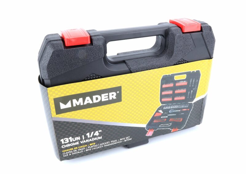 MADER 61176 - Llave de Vaso + Puntas, 1/4", 131Un, CRV - Imagen 5