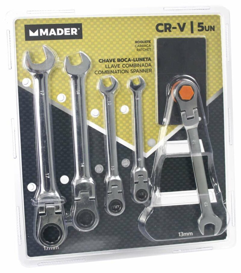 MADER 61301 - Llave Combinada, 5un, CRV