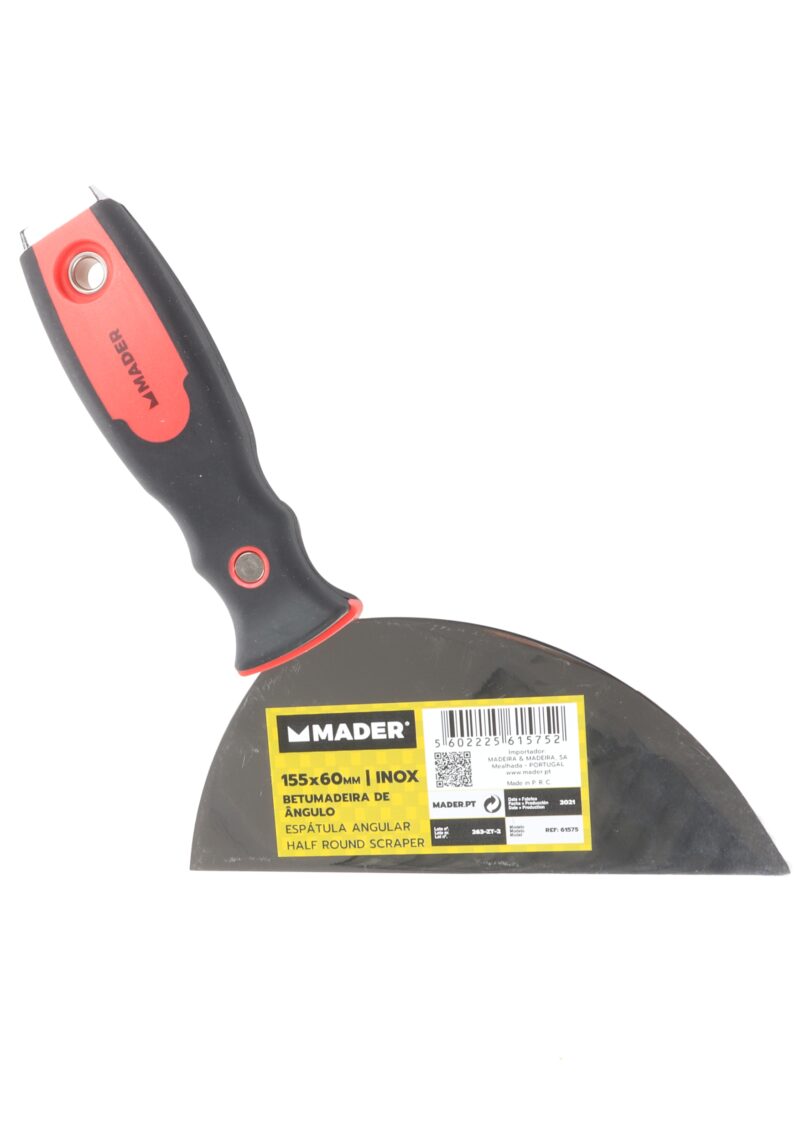 MADER 61575 - Espatula Angular, INOX, 155x60mm