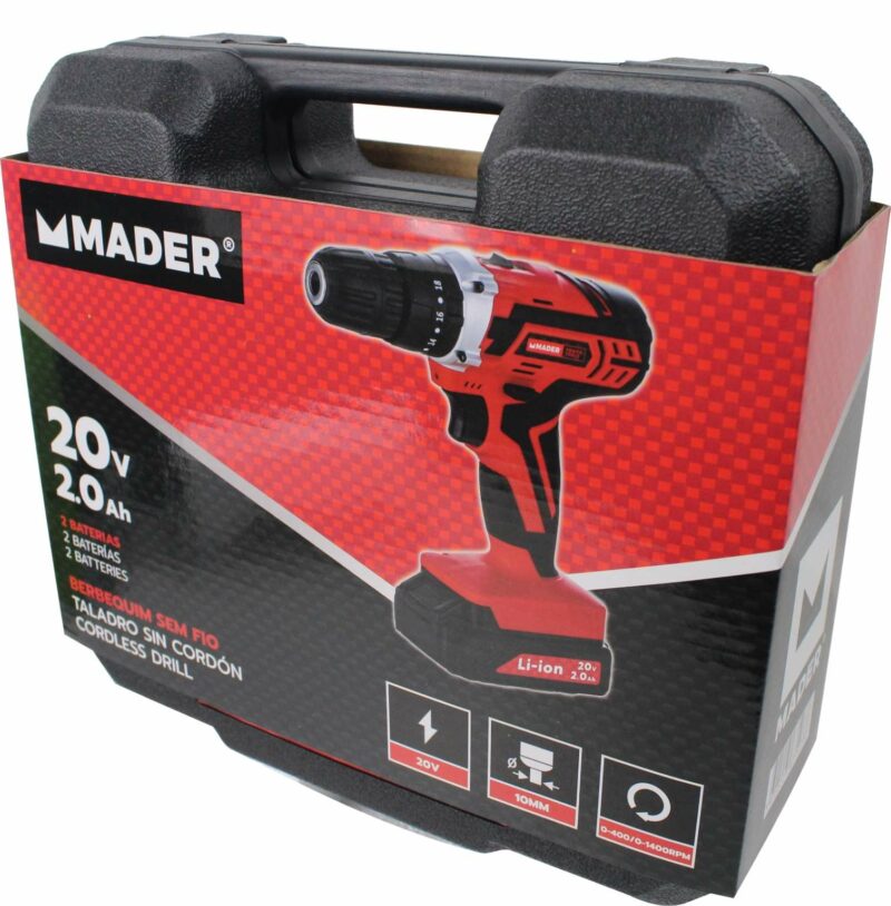 MADER 63107 - Taladro a Batería, 20V, 2AH, 10mm - Imagen 5