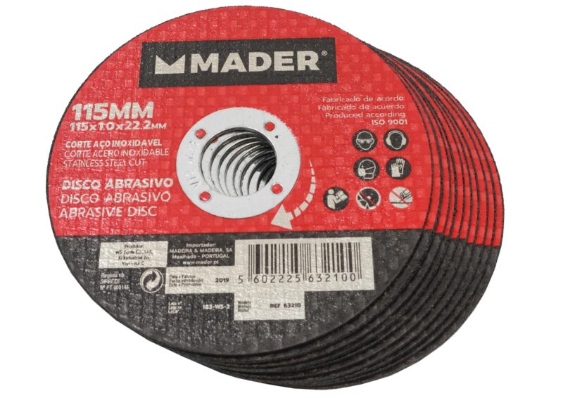 MADER 63209 - Disco Abrasivo, Corte Acero Inox, 115mm, 10un - Imagen 4