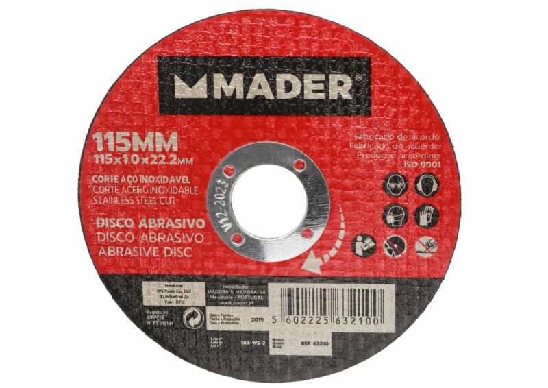 MADER 63209 - Disco Abrasivo, Corte Acero Inox, 115mm, 10un - Imagen 5