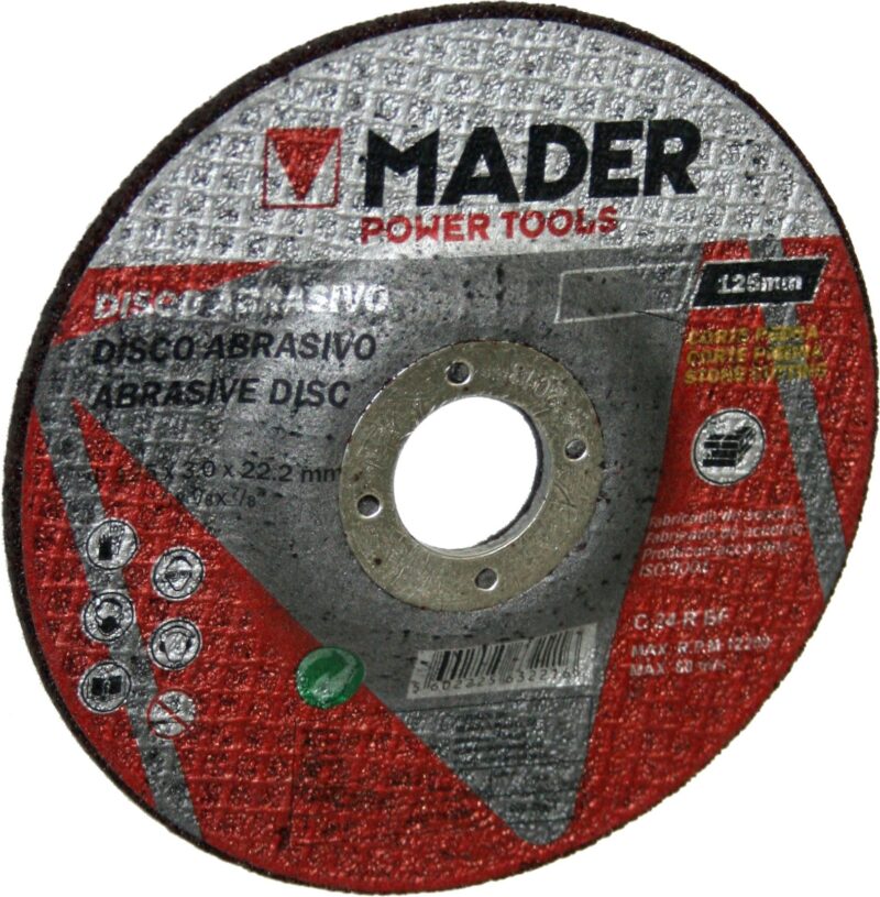 MADER 63221 - Disco Abrasivo, Corte Piedra, 125mm