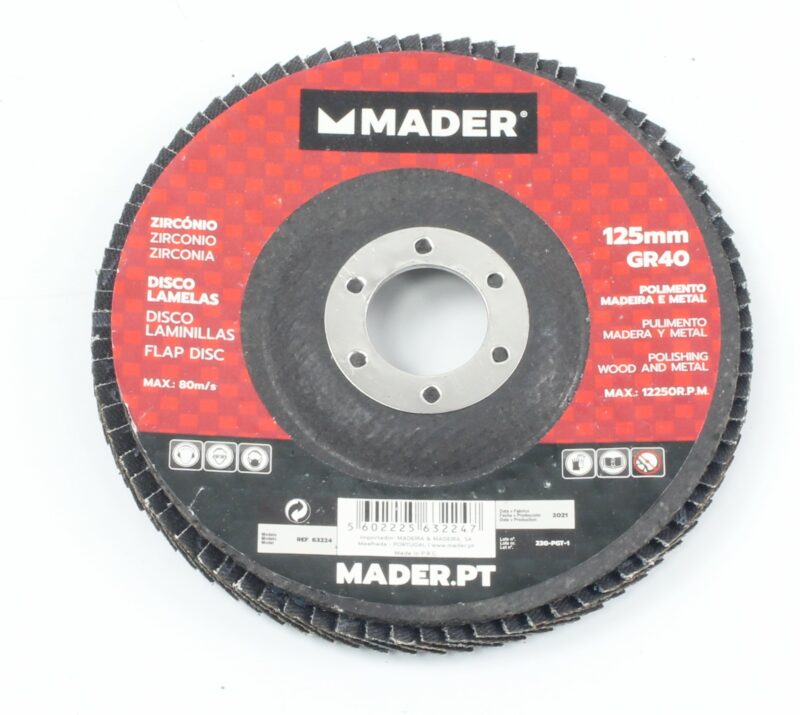 MADER 63224 - Disco Laminillas, Zirconio, 125mm, GR40