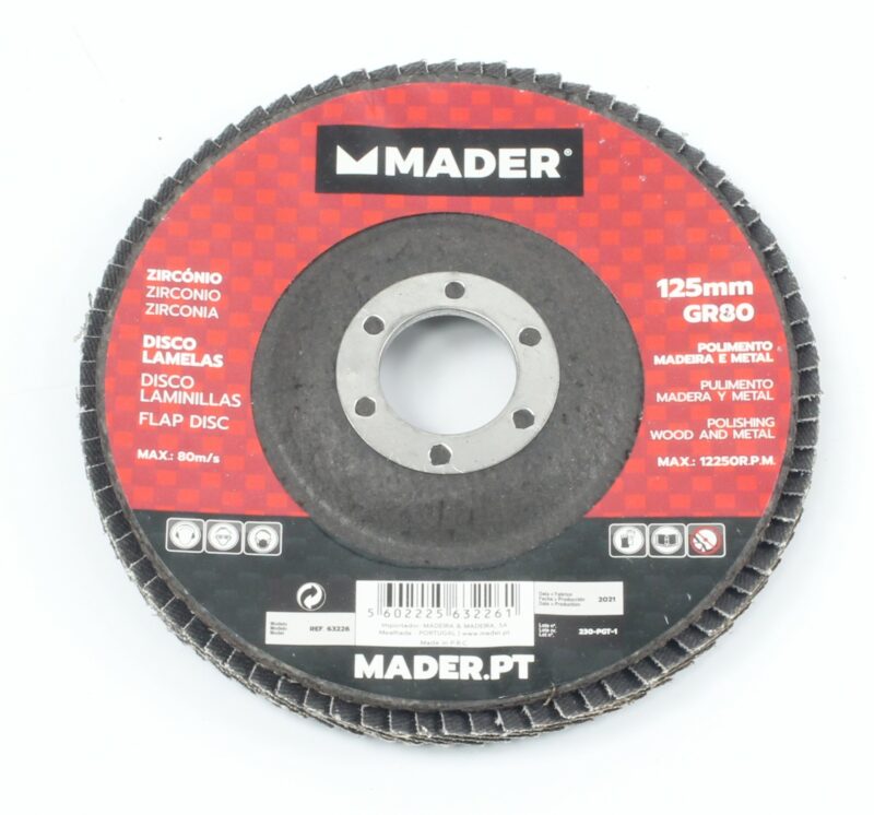 MADER 63226 - Disco Laminillas, Zirconio, 125mm, GR80