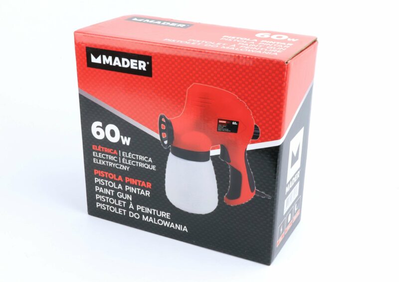 MADER 63282 - Pistola de Pintura, Eléctrica, 800mL, 60W - Imagen 8
