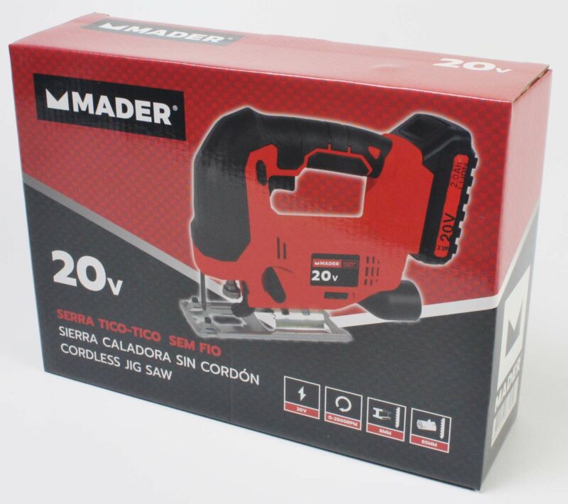 MADER 63289 - Sierra Caladora, Batería, 20V - 2.0AH, 65mm - Imagen 3