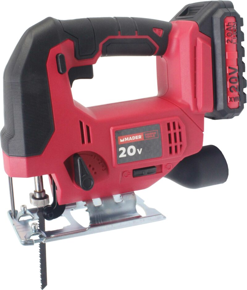 MADER 63289 - Sierra Caladora, Batería, 20V - 2.0AH, 65mm
