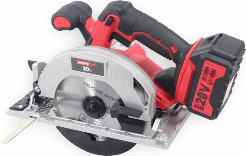 MADER 63293 - Sierra Circular, Batería, 20V - 2.0AH, 165mm