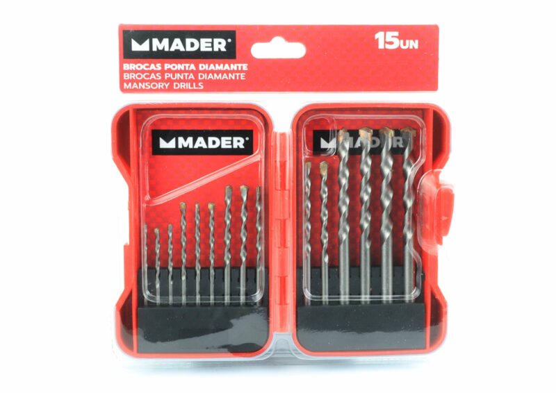MADER 63405 - Brocas para Hormigón, Punta Diamante, 15un - Imagen 3