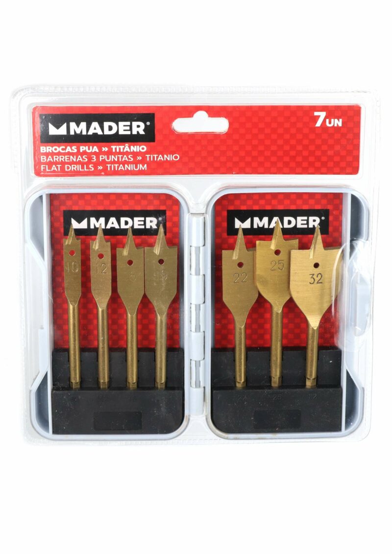 MADER 63415 - Barrenas 3 Puntas, para Madera, 7Un - Imagen 3