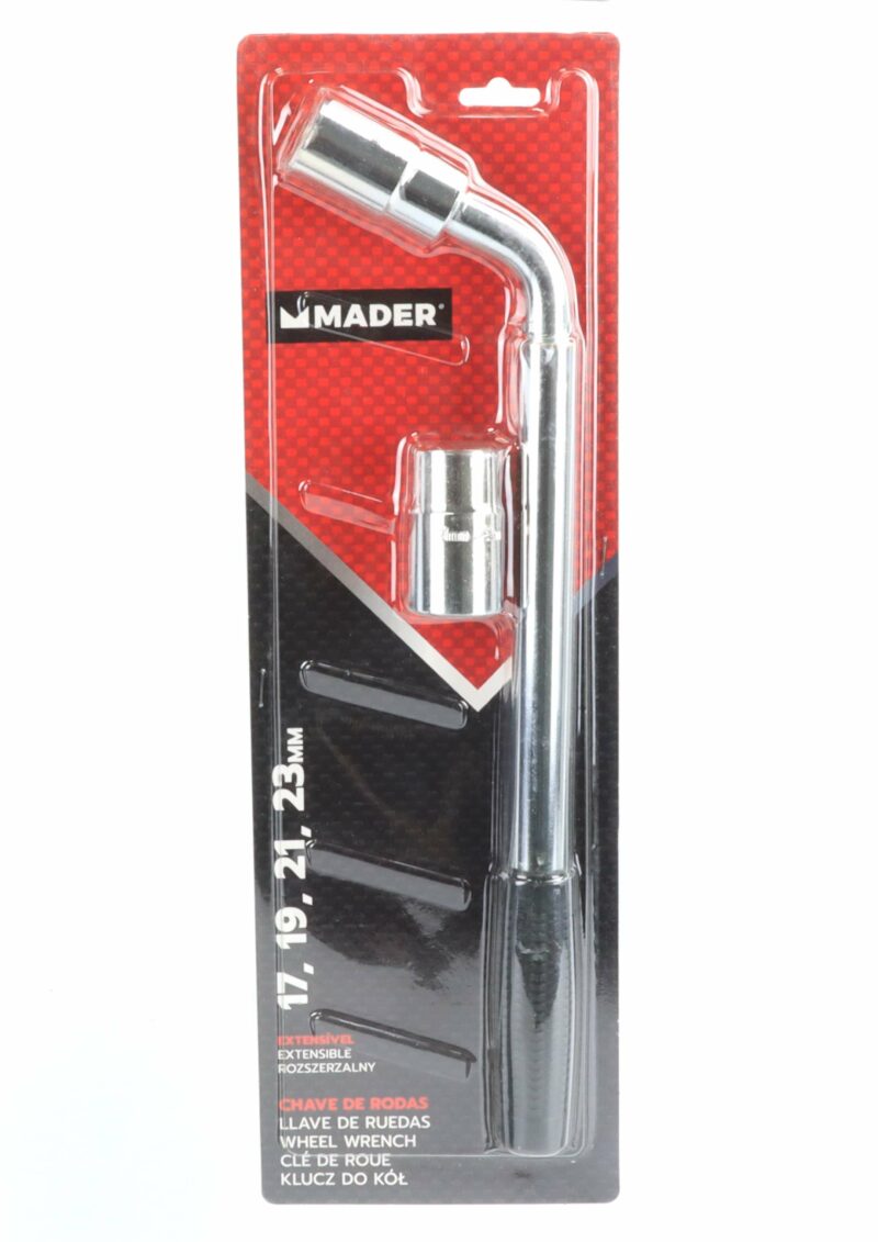 MADER 63670 - Llave de Ruedas, Extensible, 17-19-21-23mm - Imagen 4