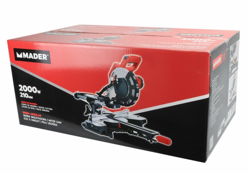 MADER 63823 - Sierra Ingletadora, 210mm, 2000W, Laser - Imagen 3