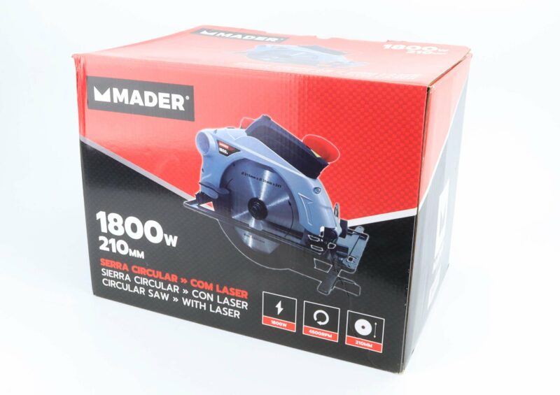 MADER 63828 - Sierra Circular, con Laser, 210mm, 1800W - Imagen 6