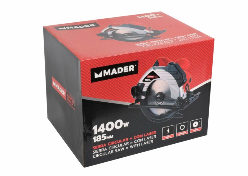 MADER 63829 - Seirra Circular, 185mm, 1400W, Laser - Imagen 7