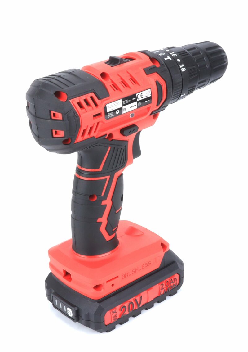 MADER 63851 - Taladro a Batería, 20V, 2AH, 10mm, Percutor, 2 Baterías - Imagen 4