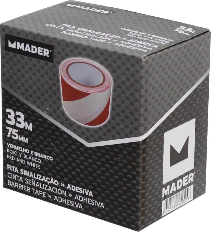 MADER 65025 - Cinta de Señalización, Adesiva, 33m x 7cm - Imagen 3