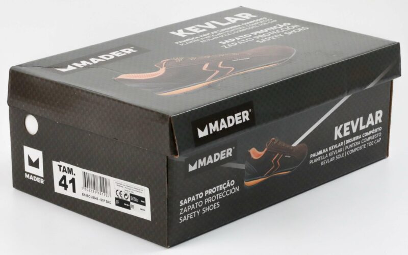 MADER 65196 - Zapato de Protección, Kevlar (P+P), S1P-SRC, SN5730, Nº45 - Imagen 5