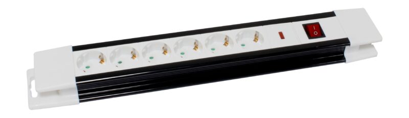 MADER 68004 - Base de Enchufe, con Interruptor, con organizador de cable, 6 Enchufes, 3m, 3G x 1.5mm²