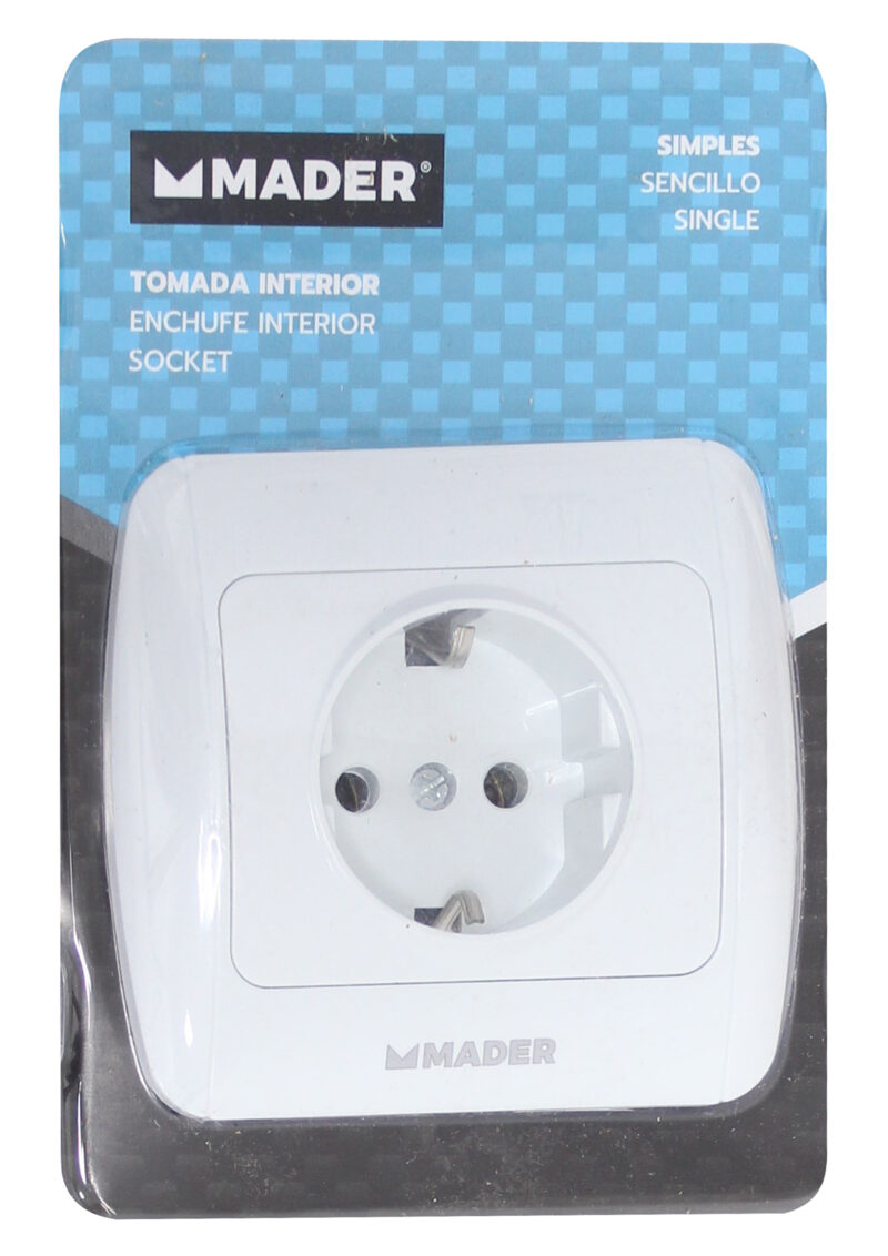 MADER 68072 - Enchufe, Interior, con Tierra