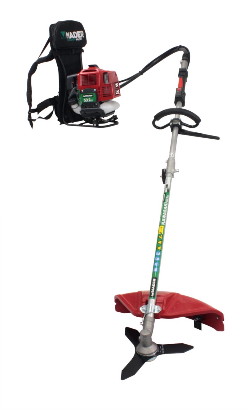 MADER 69297 - Desbrozadora, Multifunción, Mochila, 53.2cc, Motor Kawasaki - Imagen 2